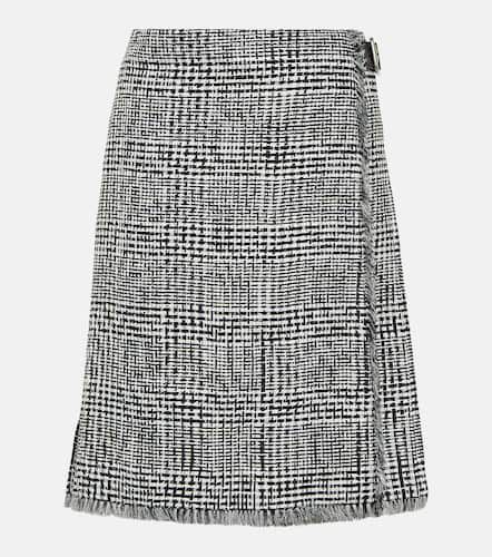 Houndstooth high-rise wrap skirt - Burberry - Modalova