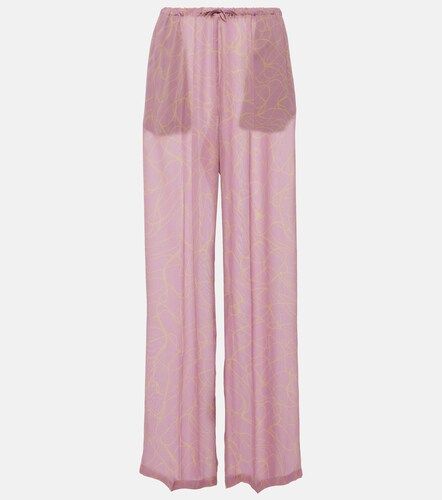 Pantaloni a gamba larga con stampa - Dries Van Noten - Modalova
