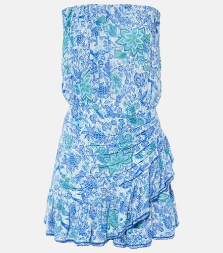 Printed strapless minidress - Poupette St Barth - Modalova