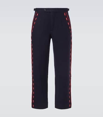 Carroll embroidered wool straight pants - Bode - Modalova