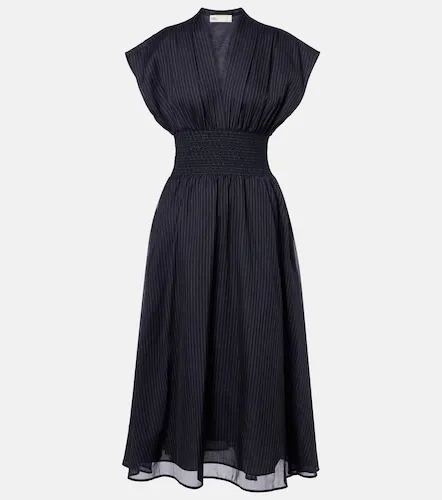 Vestido midi de algodón a rayas - Tory Burch - Modalova