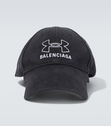 Logo embroidered denim baseball cap - Balenciaga - Modalova