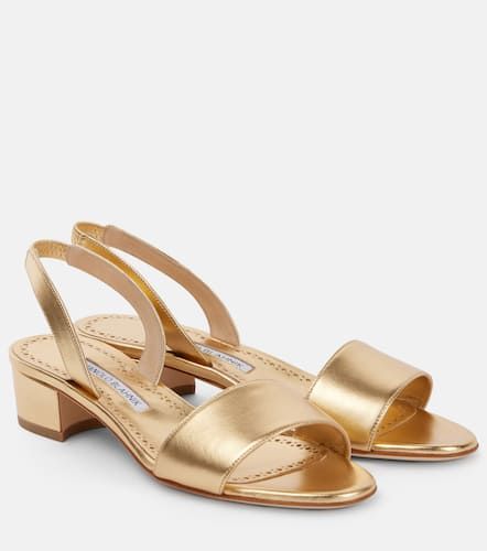 Patopia 30 metallic leather sandals - Manolo Blahnik - Modalova