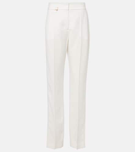 Pantalones slim Tibau de lona de tiro alto - Jacquemus - Modalova