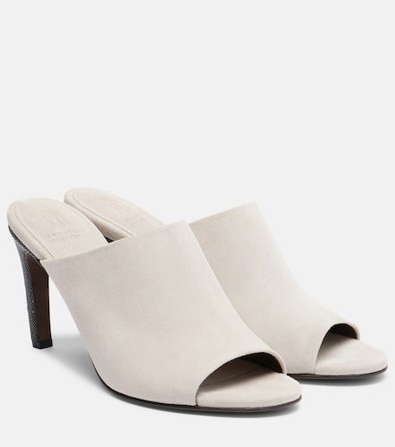 Mules Monili in suede - Brunello Cucinelli - Modalova
