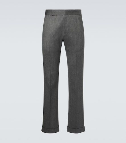 Mouline wool twill straight pants - Tom Ford - Modalova