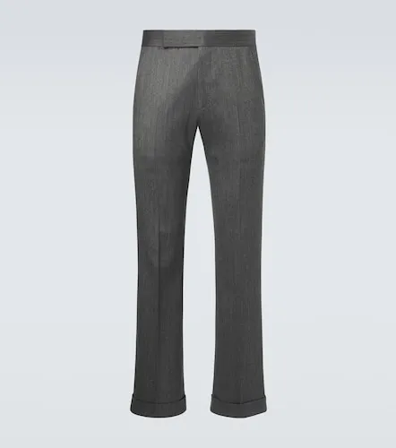Mouline wool twill straight pants - Tom Ford - Modalova