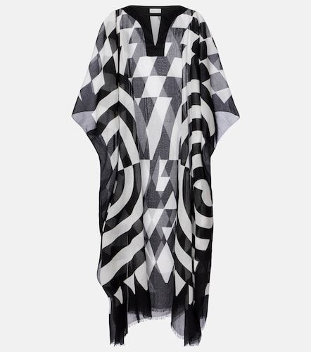 Caftano in cotone con stampa - Dries Van Noten - Modalova