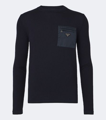 Prada Logo virgin wool sweater - Prada - Modalova