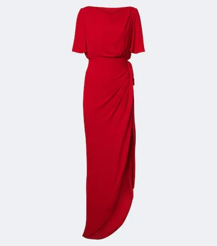 Draped silk georgette gown - Valentino - Modalova