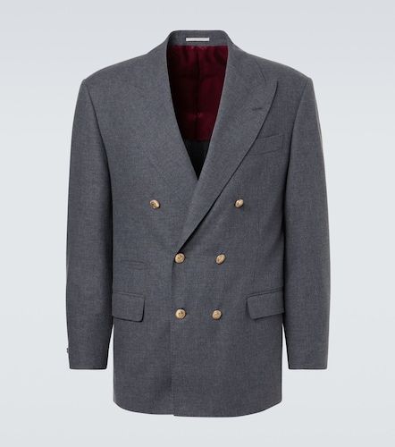 Wool, cotton, and silk blazer - Brunello Cucinelli - Modalova