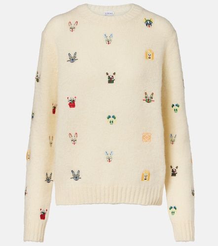 X Louis Wain - Pullover in lana con ricamo - Loewe - Modalova