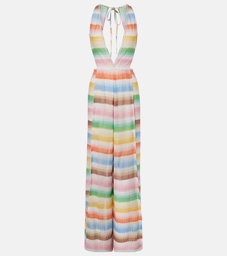 Zigzag open-back lame jumpsuit - Missoni - Modalova
