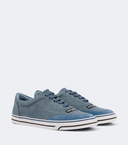 Suede-trimmed sneakers - Dolce&Gabbana - Modalova