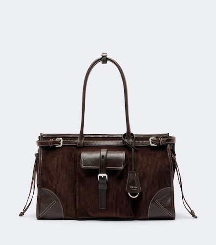 Borsa a spalla Bonnie Large in velluto - Prada - Modalova