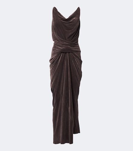 Abito lungo Strutter in velluto - Rick Owens - Modalova