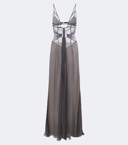 Nensi Dojaka Cutout sheer silk gown - Nensi Dojaka - Modalova