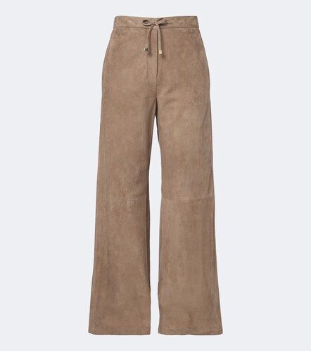 Pantaloni a gamba larga in suede - 'S Max Mara - Modalova