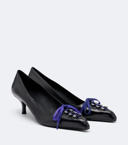 Prada Bow-detail leather pumps - Prada - Modalova