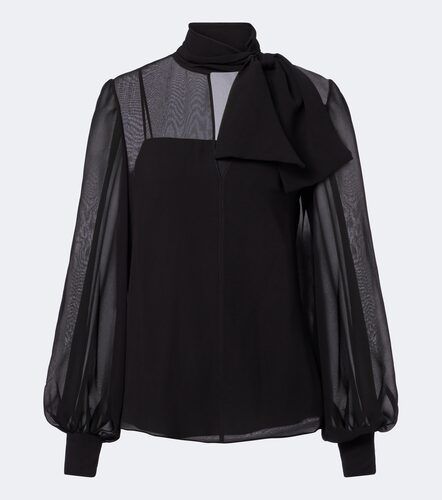 Blusa de chifón en mezcla de seda - Valentino Garavani - Modalova