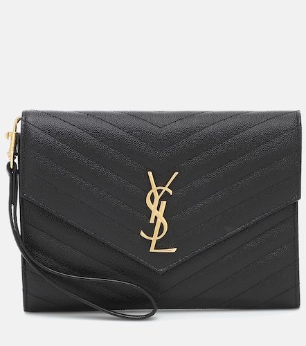 Cassandre matelasse leather clutch - Saint Laurent - Modalova
