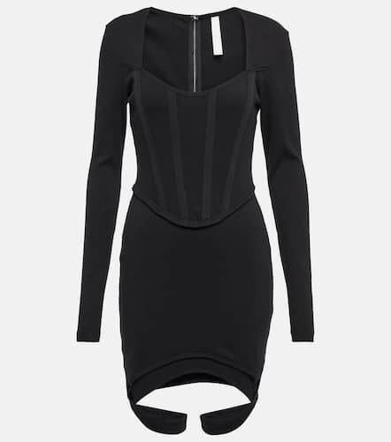 Corset ribbed-knit cotton minidress - Dion Lee - Modalova