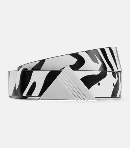 Animal-printed leather belt - The Attico - Modalova