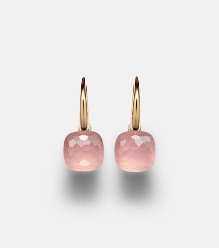 Orecchini Nudo Petit in oro e bianco 18kt con quarzo - Pomellato - Modalova