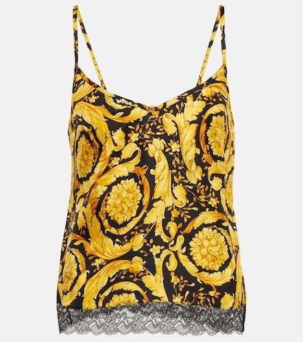 Versace Camisole Barocco in seta - Versace - Modalova