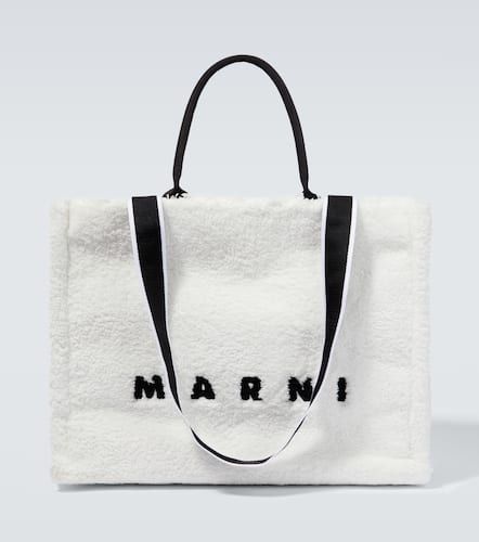 East-West Large embroidered tote bag - Marni - Modalova