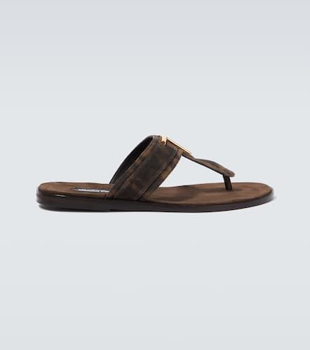 Brighton cheetah-print suede sandals - Tom Ford - Modalova
