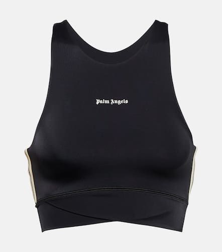 Palm Angels Logo jersey sports bra - Palm Angels - Modalova