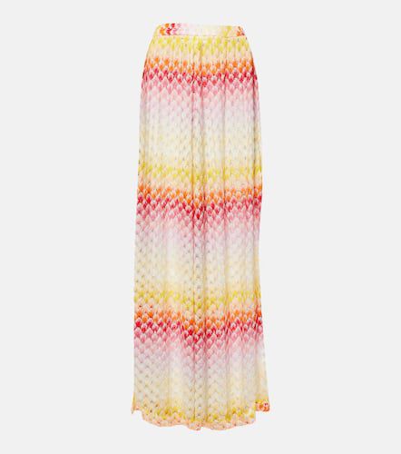 Printed pointelle palazzo pants - Missoni Mare - Modalova