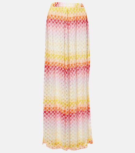 Printed pointelle palazzo pants - Missoni Mare - Modalova