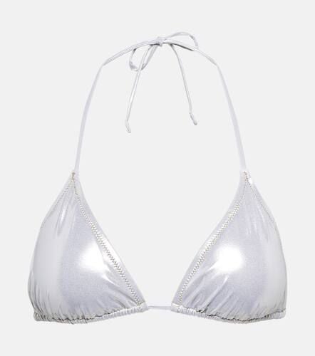 Love Triangle lamÃ© bikini top - Reina Olga - Modalova