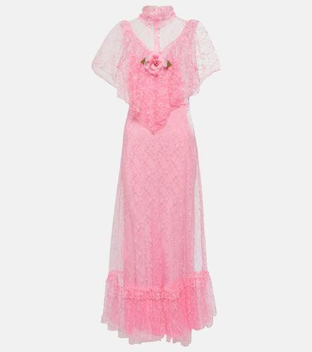 Floral-appliquÃ© lace maxi dress - Rodarte - Modalova