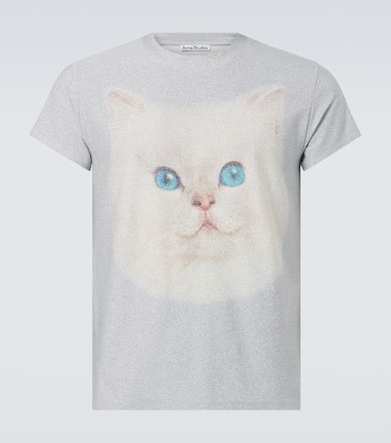 Printed lamÃ© T-shirt - Acne Studios - Modalova