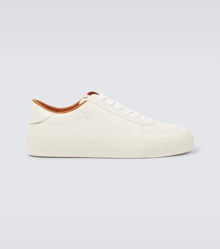 Moncler Monclub leather sneakers - Moncler - Modalova