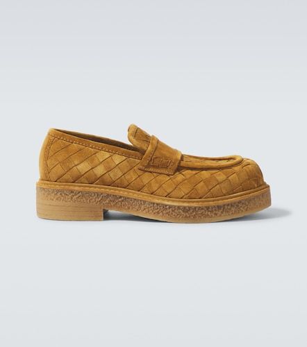 Mocassini Haddock Intrecciato in suede - Bottega Veneta - Modalova