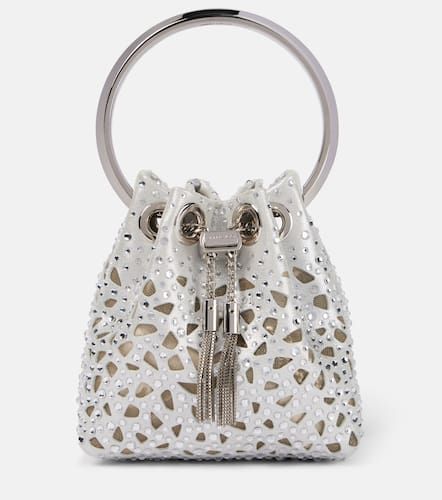 Bon Bon Micro laser-cut satin bucket bag - Jimmy Choo - Modalova