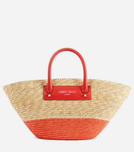 Beach Basket Medium raffia tote bag - Jimmy Choo - Modalova