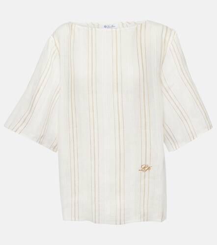 Loro Piana Mara striped linen top - Loro Piana - Modalova