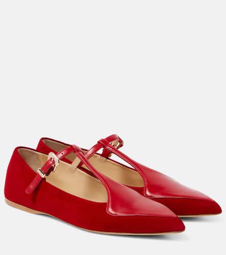 Liv leather and suede Mary Jane flats - Gabriela Hearst - Modalova