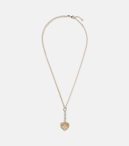 Collar Heart Medium de oro de 18 ct con diamantes - FoundRae - Modalova