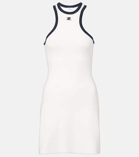 CourrÃ¨ges Scuba cotton jersey minidress - Courreges - Modalova