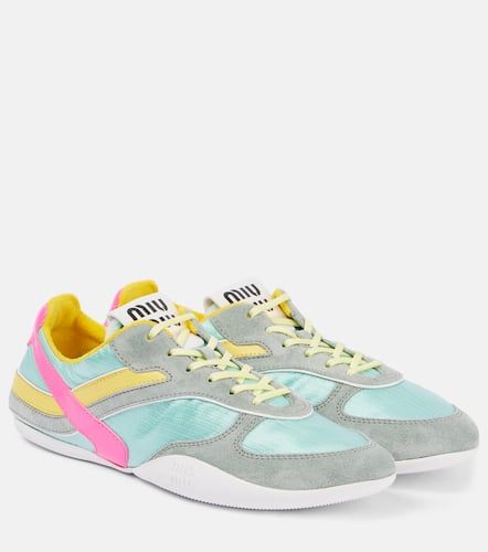 Sneakers Gymnasium con suede - Miu Miu - Modalova