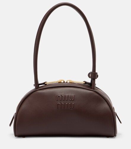 Beau Small leather bowling bag - Miu Miu - Modalova