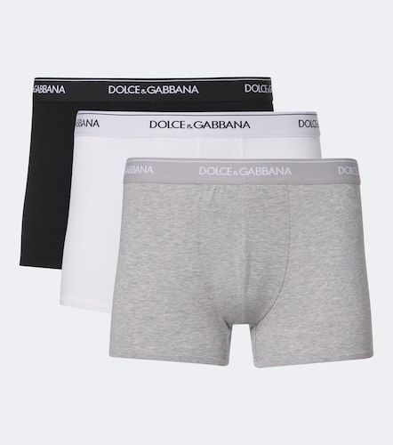 Set de 3 bóxer briefs de jersey de algodón - Dolce&Gabbana - Modalova