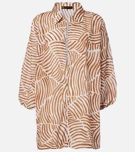 Camisa oversized Moana de algodón estampada - ViX Paula Hermanny - Modalova