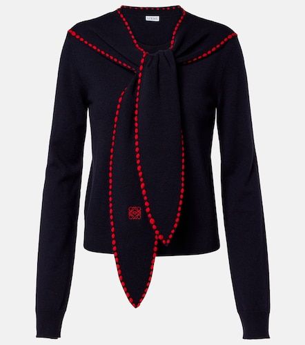 Loewe Pullover in lana con sciarpa - Loewe - Modalova